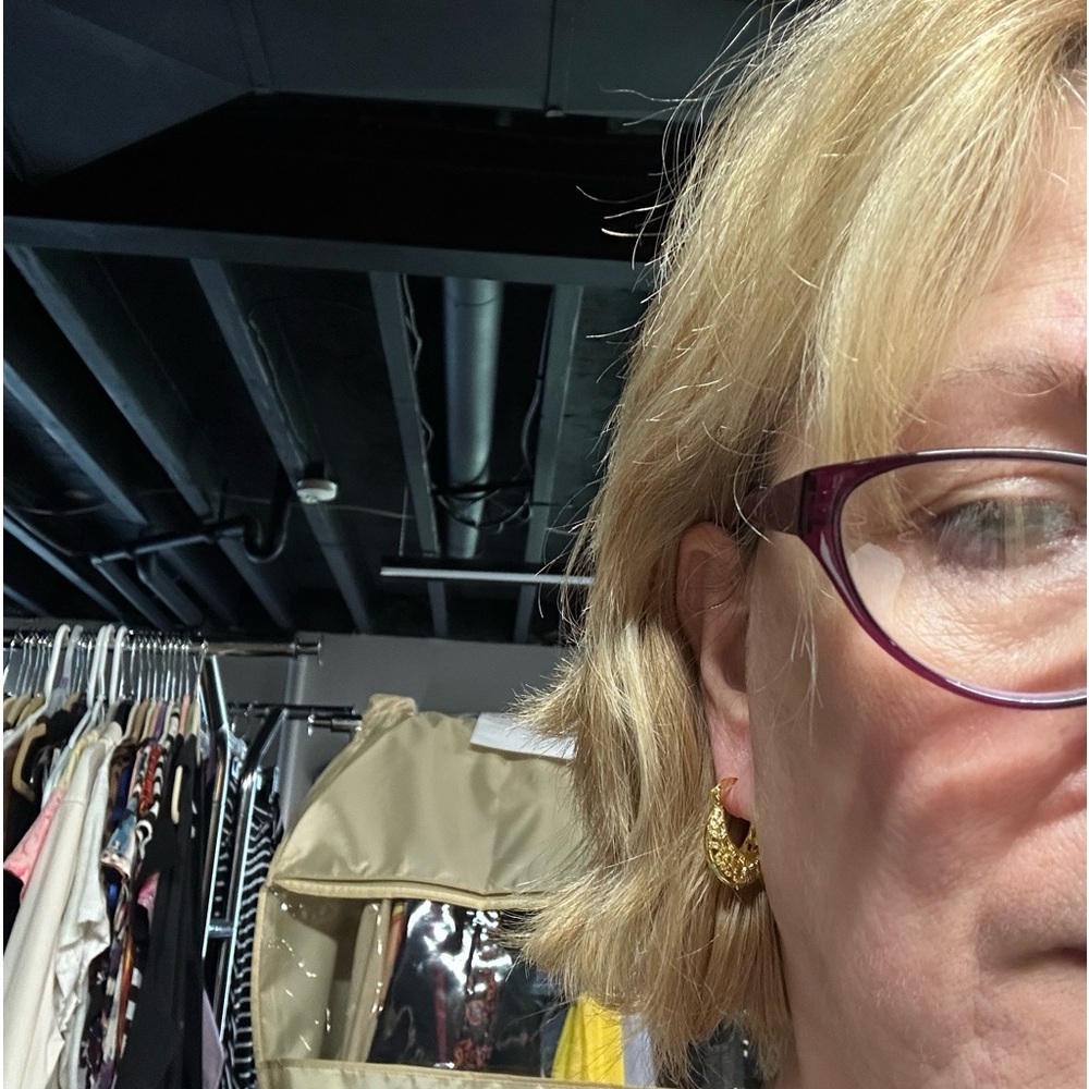 Small Goldtone Hoops - Picture 4 of 5